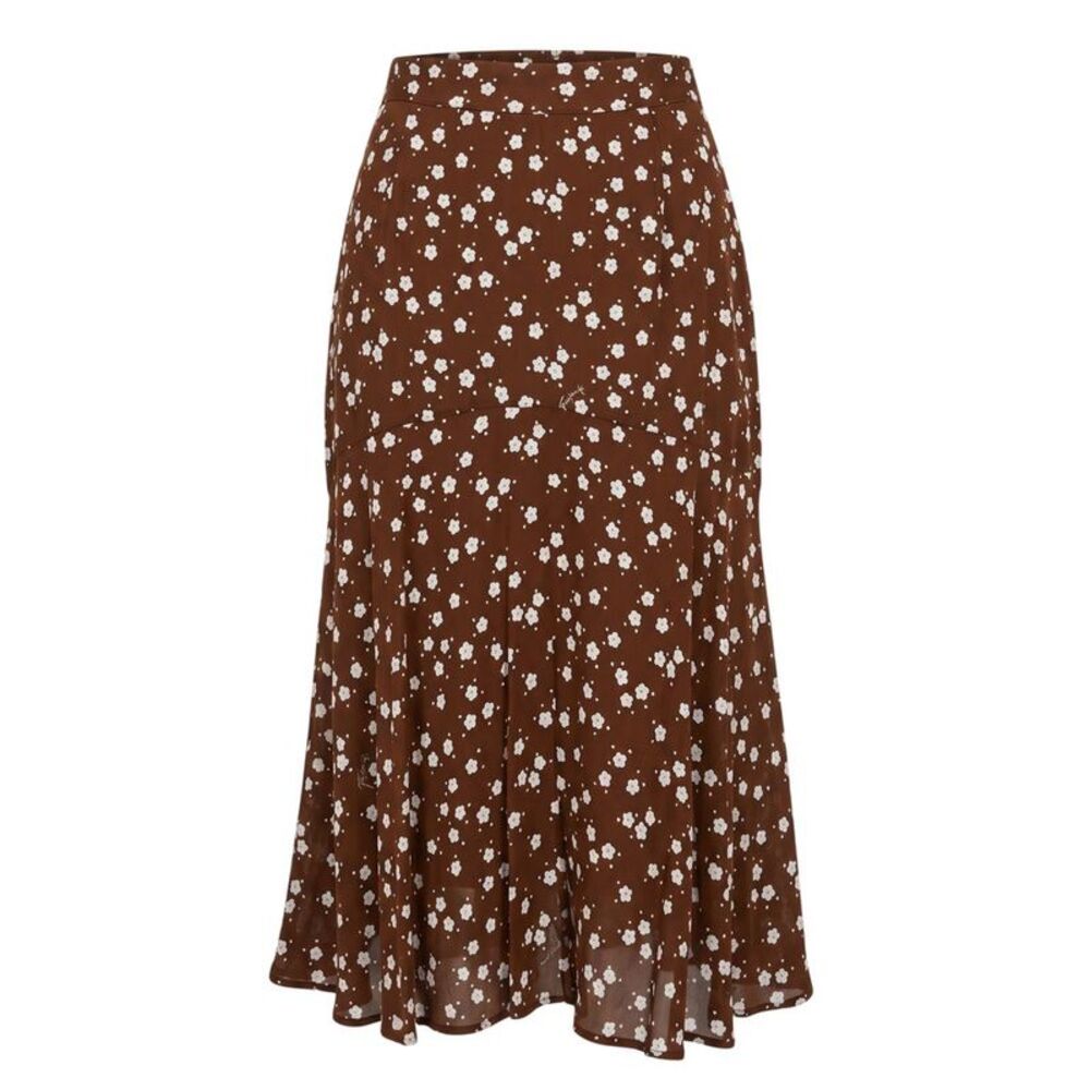 Trussardi Jeans Brown Viscose Women Women's Skirt